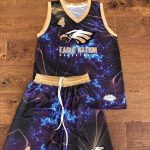 Custom Basketball Uniform Set – Lightning Bolt Print
