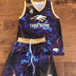 Custom Basketball Uniform Set – Lightning Bolt Print