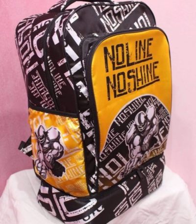 Custom Sports Backpack – Black & Yellow