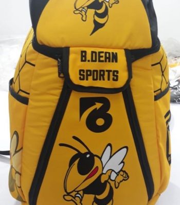 Custom Sports Backpack – Yellow & Black