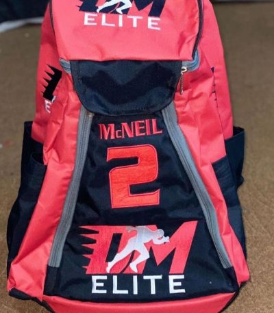 Custom Sports Duffel Bag – Red & Black
