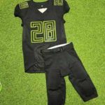 Custom Football Jersey & Pants Set – Neon Green Trim