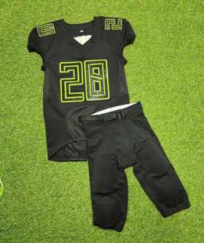 Custom Football Jersey & Pants Set – Neon Green Trim