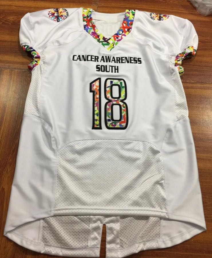 Custom Football Jersey – Ribbon Print