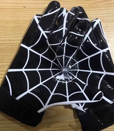 Custom Football Gloves – Spiderweb Print