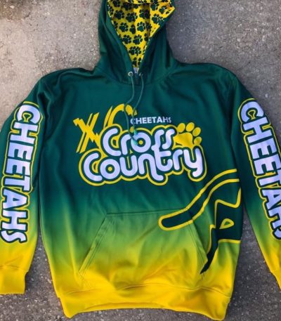Custom Cross Country Hoodie – Ombre