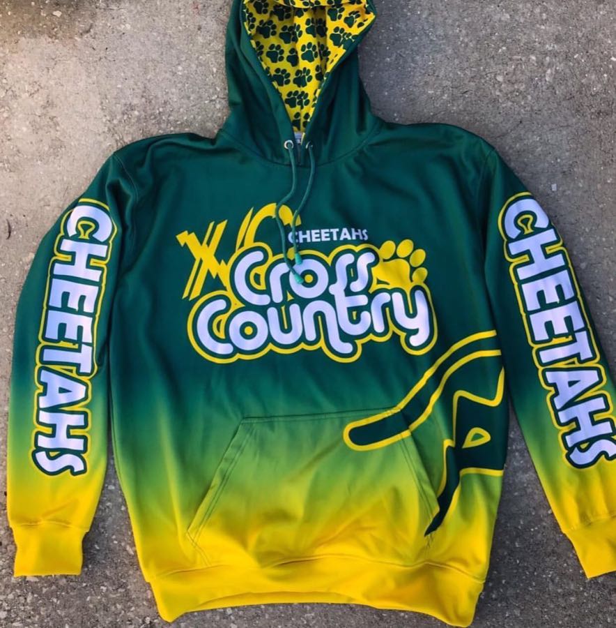 Custom Cross Country Hoodie – Ombre