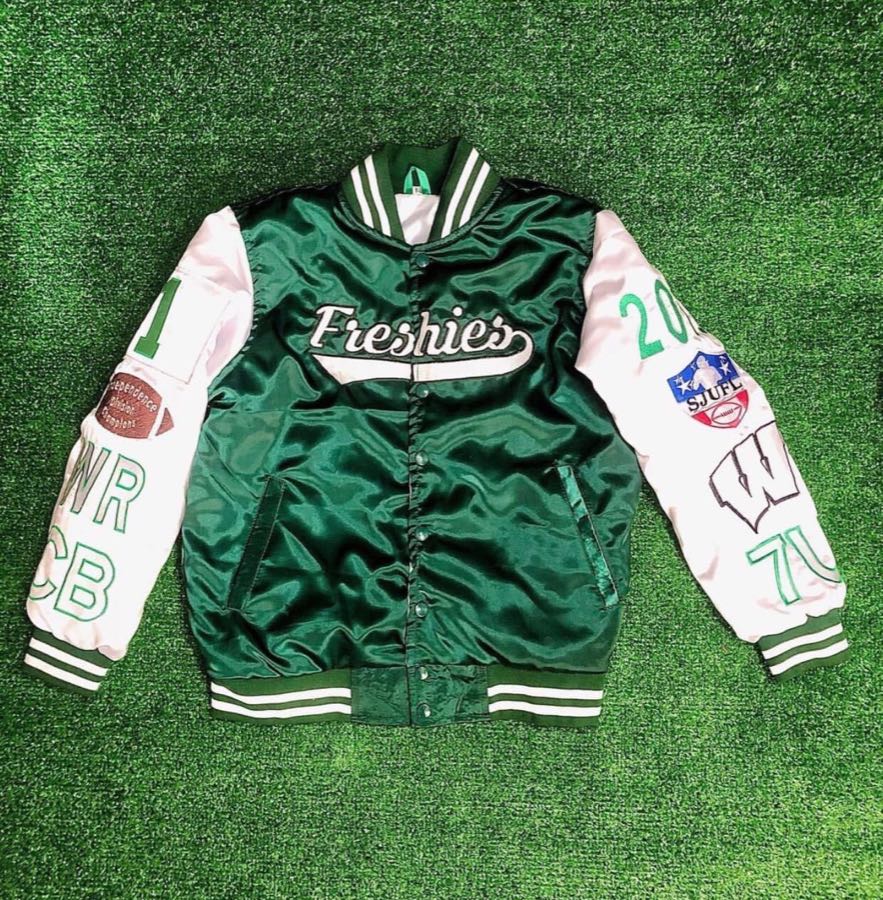 Custom Varsity Letterman Jacket – Green