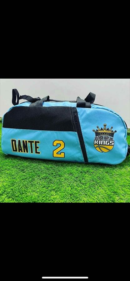 Custom Sports Duffel Bag – Sky Blue