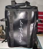 Custom Insulated Utility Backpack – Black with Logo Print