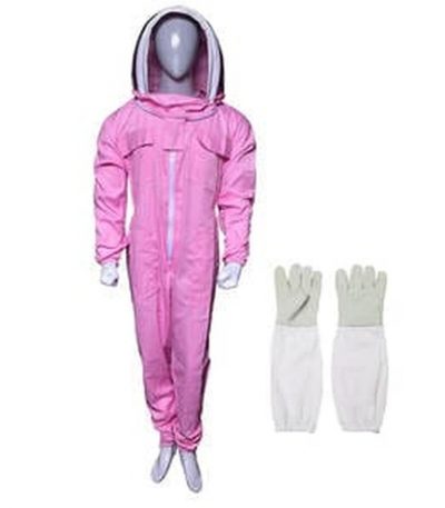 Kids Beekeeping Suit – Pink (With Gloves)
