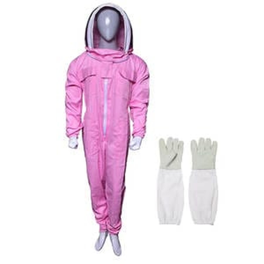 Kids Beekeeping Suit – Pink (With Gloves)