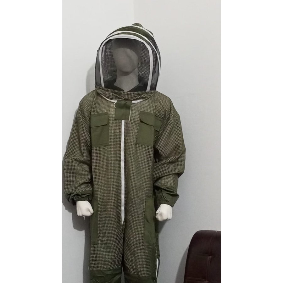 Full-Mesh Beekeeping Suit – Olive Green