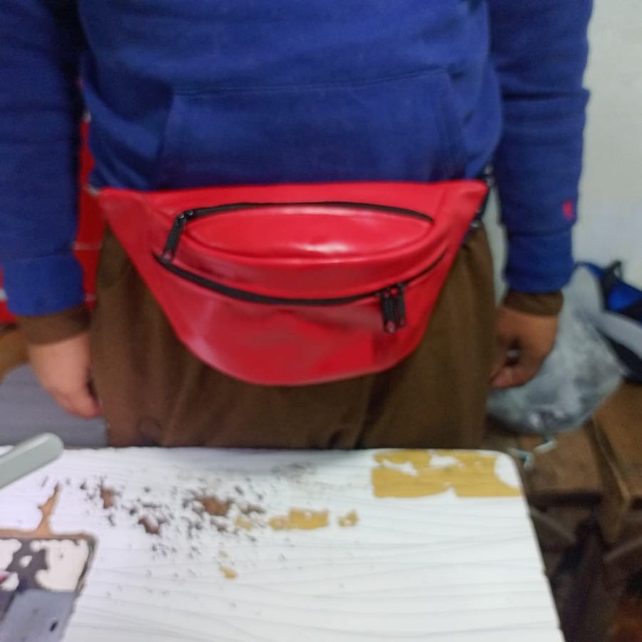 Custom Waist Bag – Red