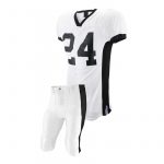 Custom Football Uniform – White & Black