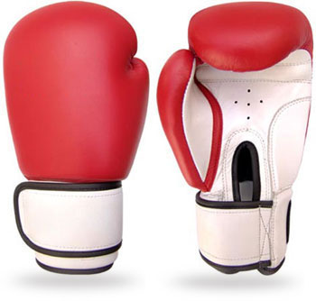 Custom Boxing Gloves – Red & White