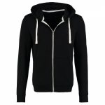 Custom Zip Hoodie – Black