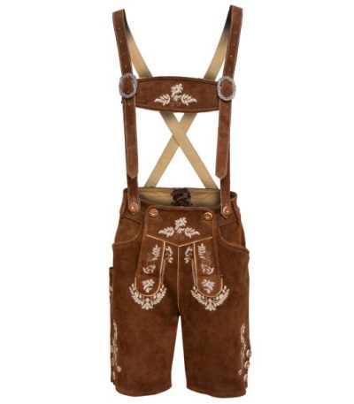 Custom Lederhosen Shorts – Tan