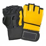 Custom MMA Gloves – Yellow & Black