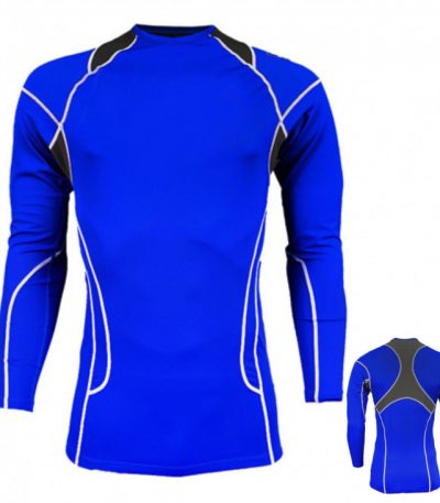 Custom MMA Rash Guard – Blue