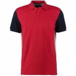 Custom Polo Shirt – Red & Navy