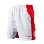 Custom Rugby Shorts – White & Red
