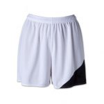 Custom Soccer Shorts – White & Black