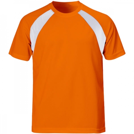 xhs_t_shirt_001 Custom T-Shirt – Orange & White