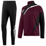 Custom Track Suit – Maroon & Black