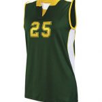 Custom Volleyball Jersey – Green & Gold